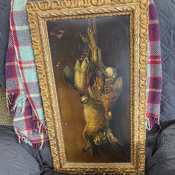 Other - "Bobwhite and Cotton-Tail" Vintage Framed Print by Le Roy